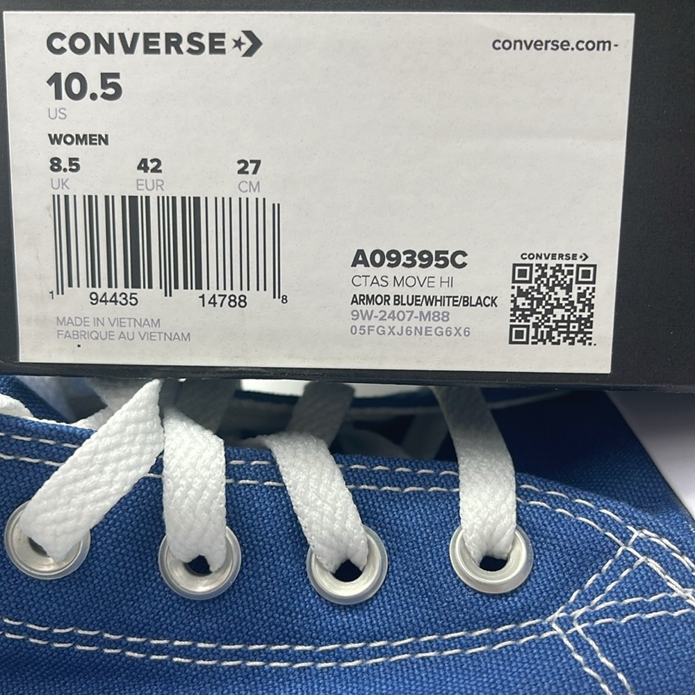 Converse WMNS High-Top Platform Sneakers A09395C
CTAS MOVE HI
ARMOR BLUE/WHITE - Picture 16 of 16
